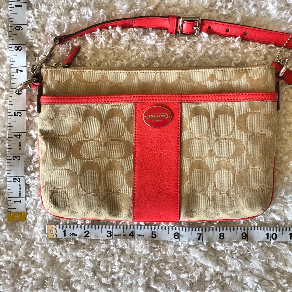 Coach Authentic Crossbody Pink And Tan Gem